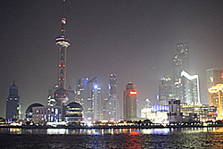 Pudong seen from the Bund - Copyright (C) 2008 Yves Roumazeilles